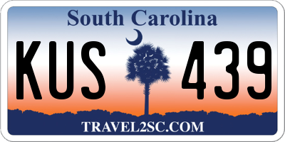SC license plate KUS439
