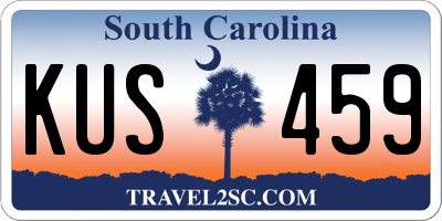 SC license plate KUS459