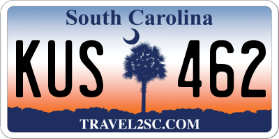 SC license plate KUS462