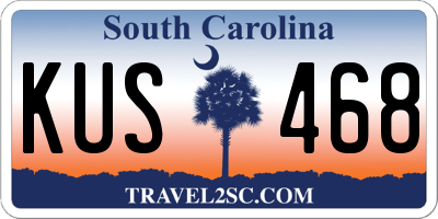SC license plate KUS468