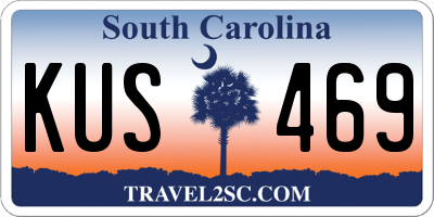 SC license plate KUS469