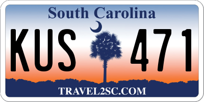 SC license plate KUS471