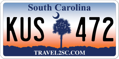 SC license plate KUS472