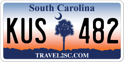 SC license plate KUS482