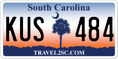 SC license plate KUS484