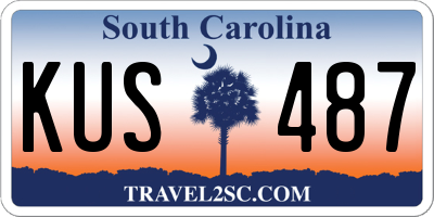 SC license plate KUS487