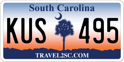 SC license plate KUS495