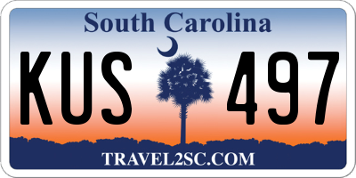 SC license plate KUS497