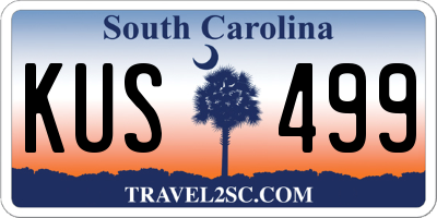 SC license plate KUS499