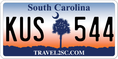 SC license plate KUS544