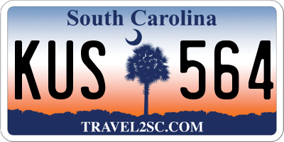 SC license plate KUS564