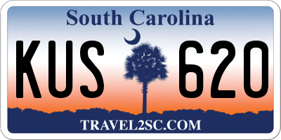 SC license plate KUS620