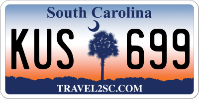 SC license plate KUS699