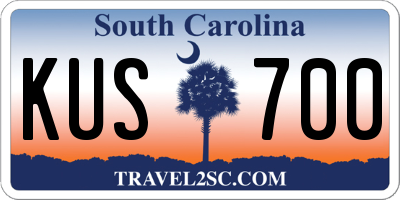 SC license plate KUS700