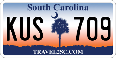 SC license plate KUS709