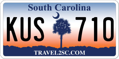 SC license plate KUS710