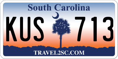 SC license plate KUS713
