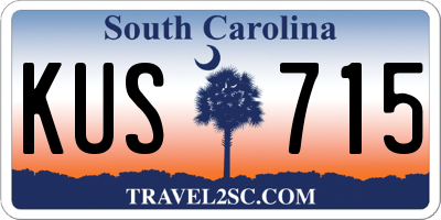 SC license plate KUS715