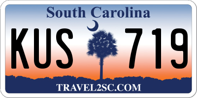 SC license plate KUS719