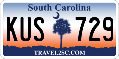 SC license plate KUS729