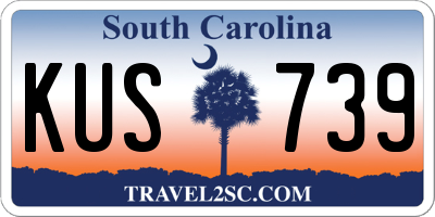 SC license plate KUS739