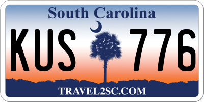 SC license plate KUS776