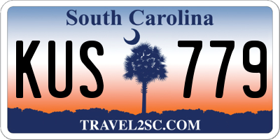 SC license plate KUS779