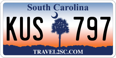 SC license plate KUS797
