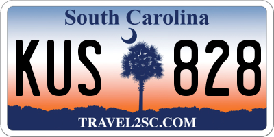 SC license plate KUS828