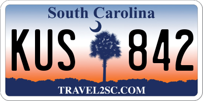 SC license plate KUS842