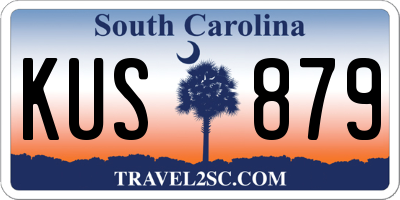 SC license plate KUS879