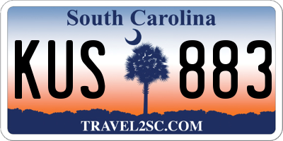 SC license plate KUS883