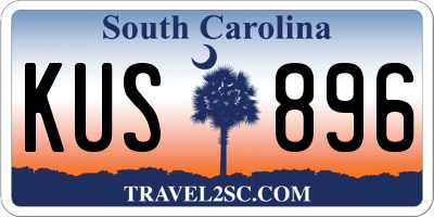 SC license plate KUS896