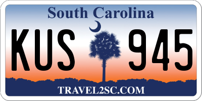 SC license plate KUS945
