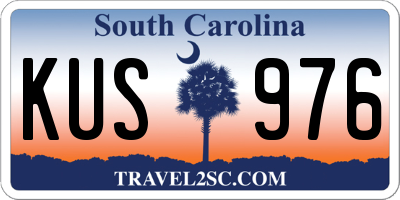 SC license plate KUS976