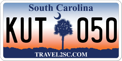 SC license plate KUT050