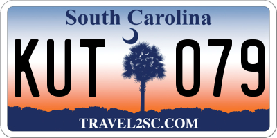 SC license plate KUT079