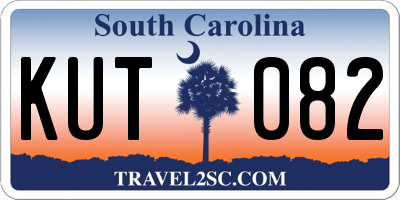 SC license plate KUT082