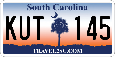 SC license plate KUT145