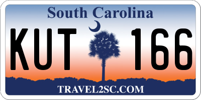 SC license plate KUT166