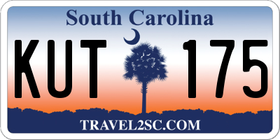 SC license plate KUT175