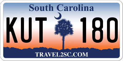 SC license plate KUT180