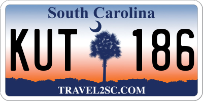 SC license plate KUT186