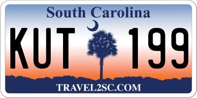 SC license plate KUT199