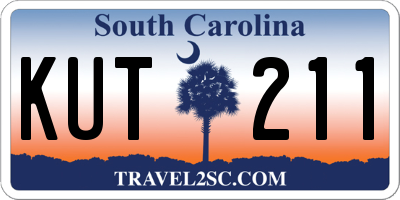 SC license plate KUT211