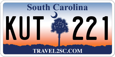 SC license plate KUT221