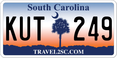 SC license plate KUT249