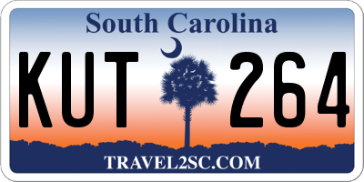 SC license plate KUT264