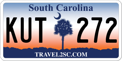 SC license plate KUT272