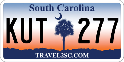 SC license plate KUT277